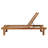 Medrano Outdoor Teak Solid Wood Single chaise with Cushions