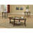 Perth Espresso Oval Coffee Table With Shelf, Table