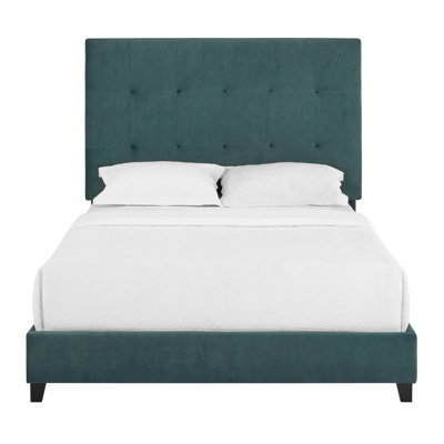 Grand lit plateforme tapissier Modern