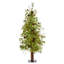 Lighted Artificial Pine Christmas Tree-1736008127
