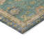 Tapis bleu sarcelle Xhevrie lavable à la machine intérieur / extérieur-111820133