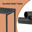 Ensemble de 2 tables d'appoint, tables d'appoint à 2 niveaux, tables de chevet avec cadres en acier, pour le salon, la chambre à coucher, le bureau personnel, le style industriel-2122088169