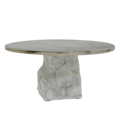 13 cm H Marble Floor and Tabletop Candelabra Holder with Candle Included