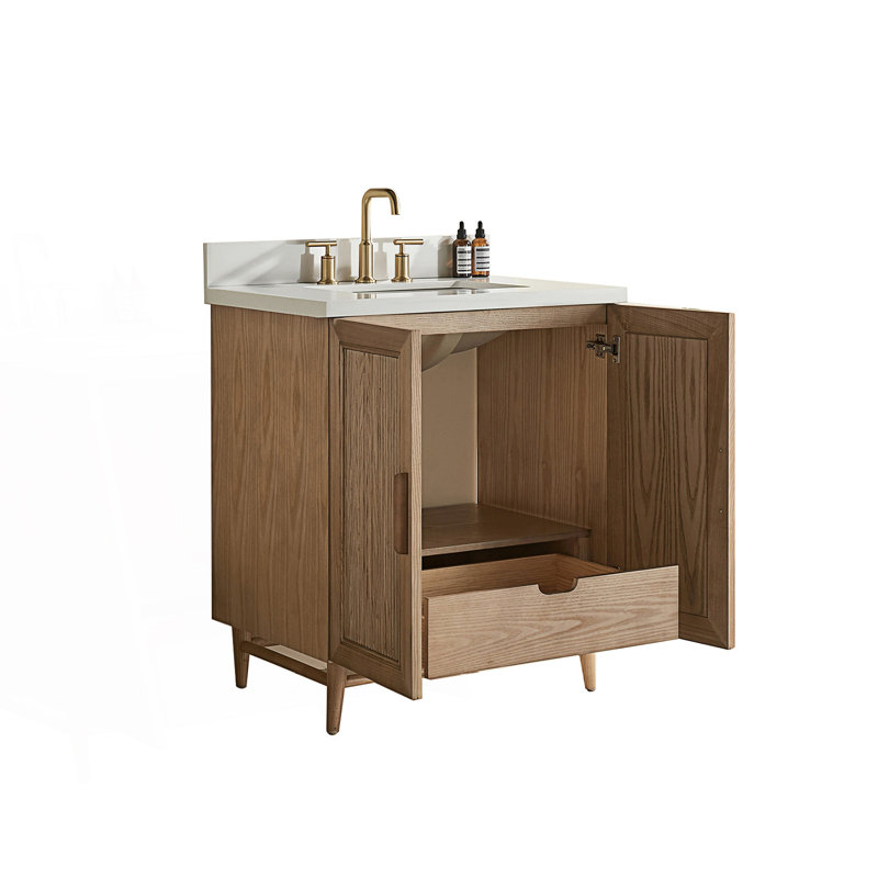 Meuble-lavabo autoportant à simple cuve, 30"