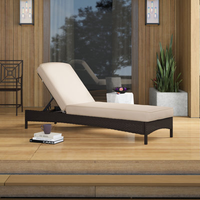 Chaise longue avec coussin Crosson