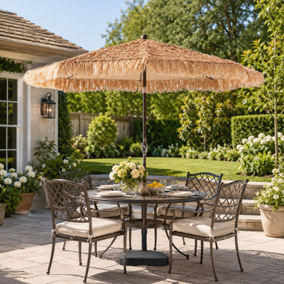 Parasol de marché au toit de chaume Casida