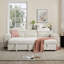 Caitlin 3 Seater Corduroy Sofa Bed-51566173