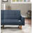 Transitional Sofa Couch, Convertible Bed, 2Pc Upholstered Sofa