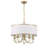 5 Light Vibrant Gold Chandelier