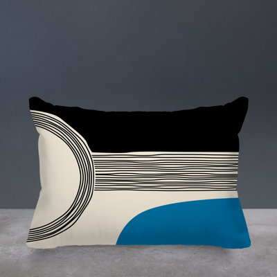 Cassie Lumbar Rectangular Indoor/Outdoor Pillow Cover & Insert