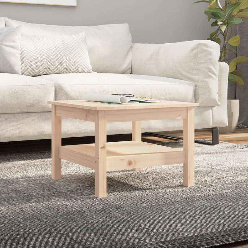  Table basse Table basse moyenne en bois de pin massif naturel
