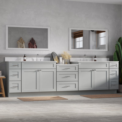 Meuble-lavabo double 120 po Shaker