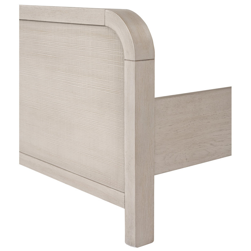 Rippy Solid Wood Panel Bed, Queen