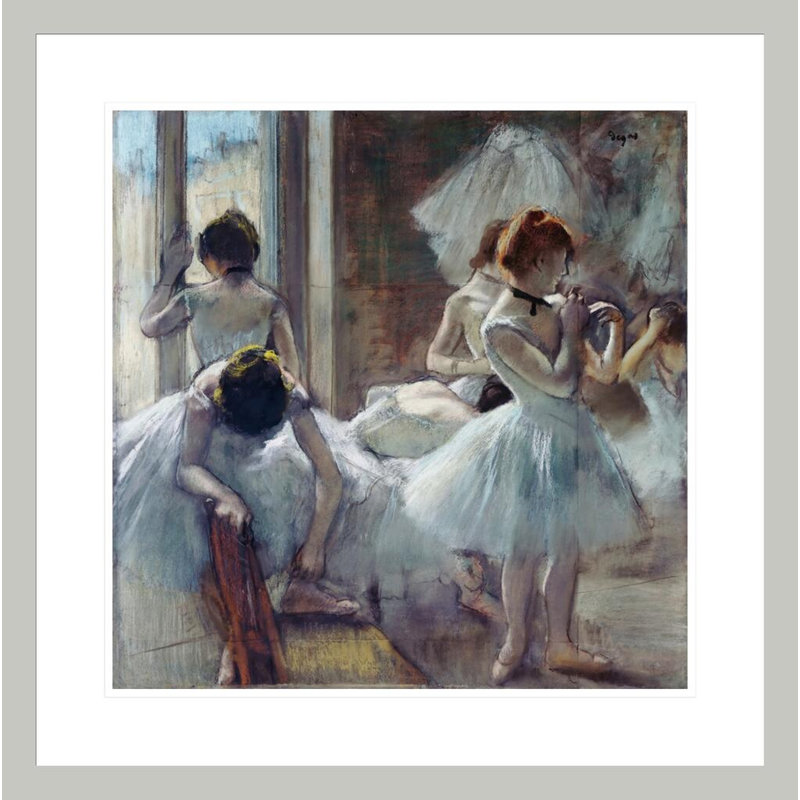 Groupe de danseuses par Edgar Degas, H 23,61 po x l 23,5 po