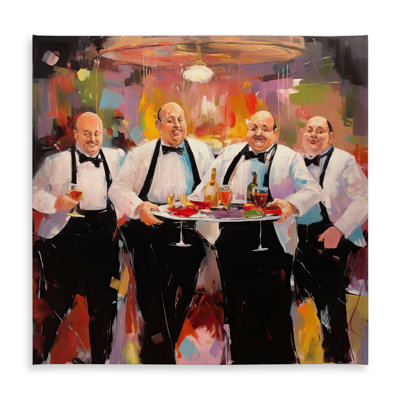 Proud Waiters White Tablecloth - Indoor/Outdoor Home Decor