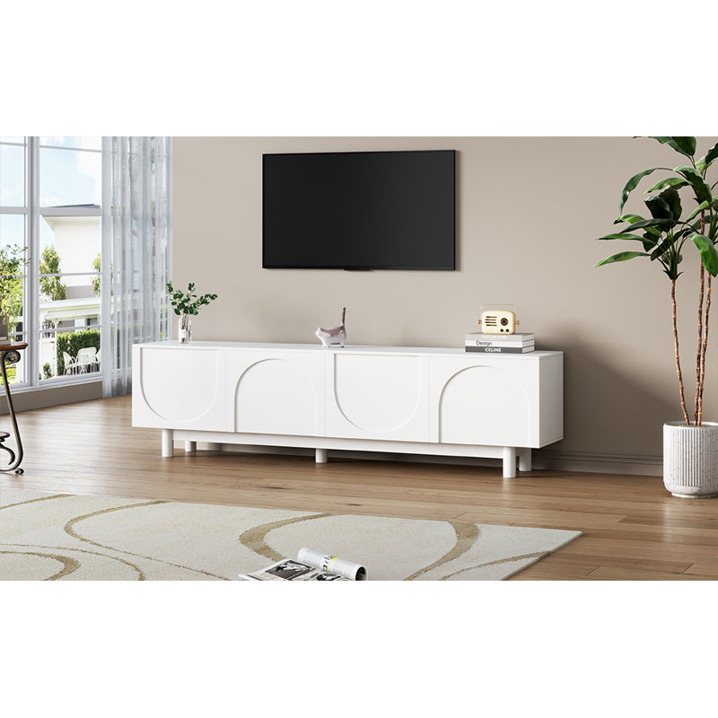 Console Deshawna 70,8, Blanc