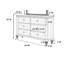 Commode double 6 tiroirs Kalianna