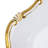 Clear Charger Plates with Gold Rim, Plastic