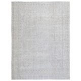 Hand Knotted Wool Abstract Area Rug in Gray