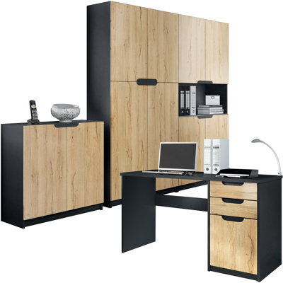 Mazeppa 3 Piece Writing Desk Office Set