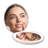 Infinity LED Compact Mirror with Strip Light, Bifold Wireless Compact Mirror with Magnifying Glass-57961625