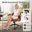 Faux Leather Swivel Armchair-53471651