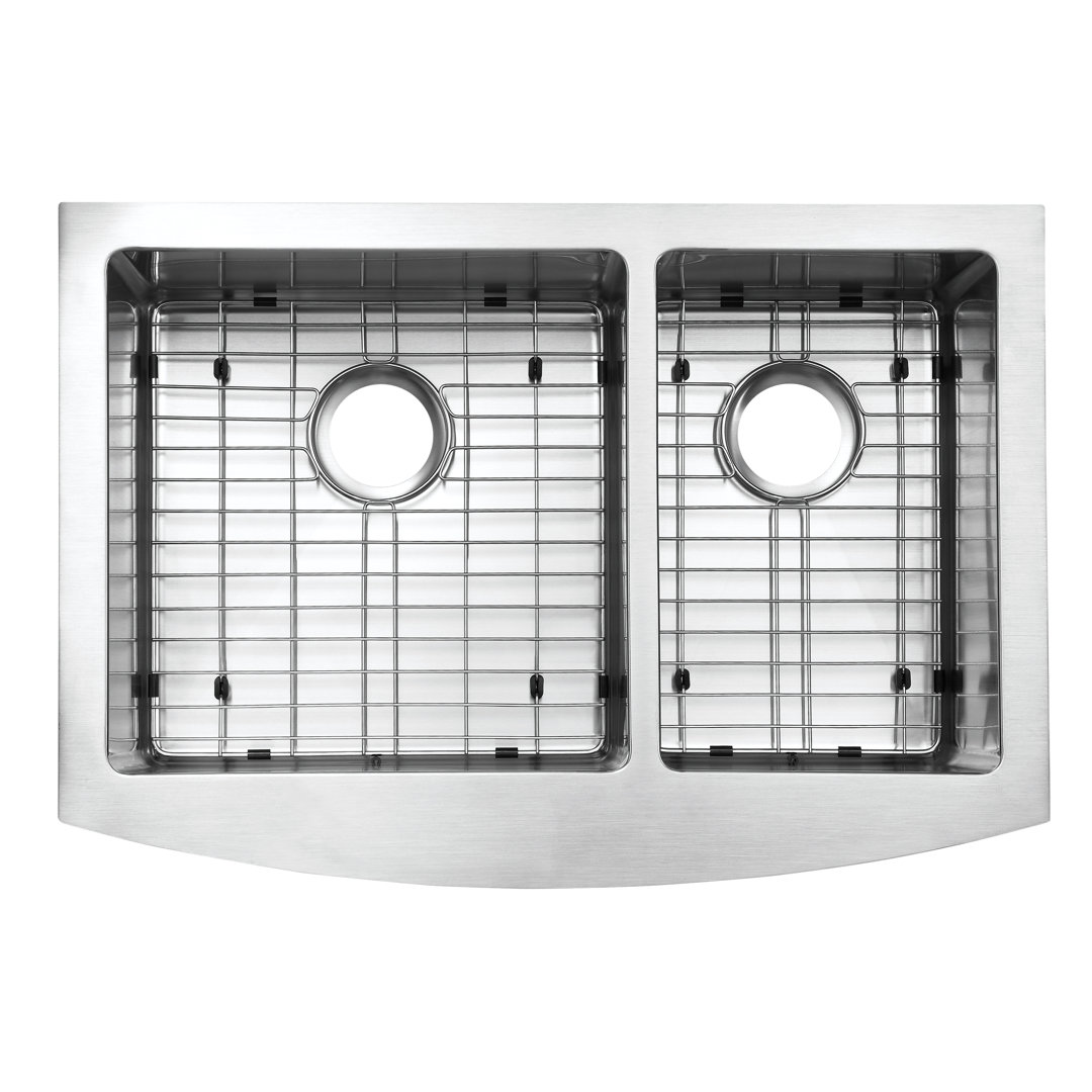 Parketon 30'' L Farmhouse / Apron Double Bowl Stainless Steel Kitchen Sink CMI