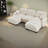 Compression Comfort Sectionals, Chenille Modular Modern Home Sofa