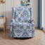 Fauteuil inclinable et oscillant rembourré à oreilles avec poignées manuelles et garniture Naihead-1422590532