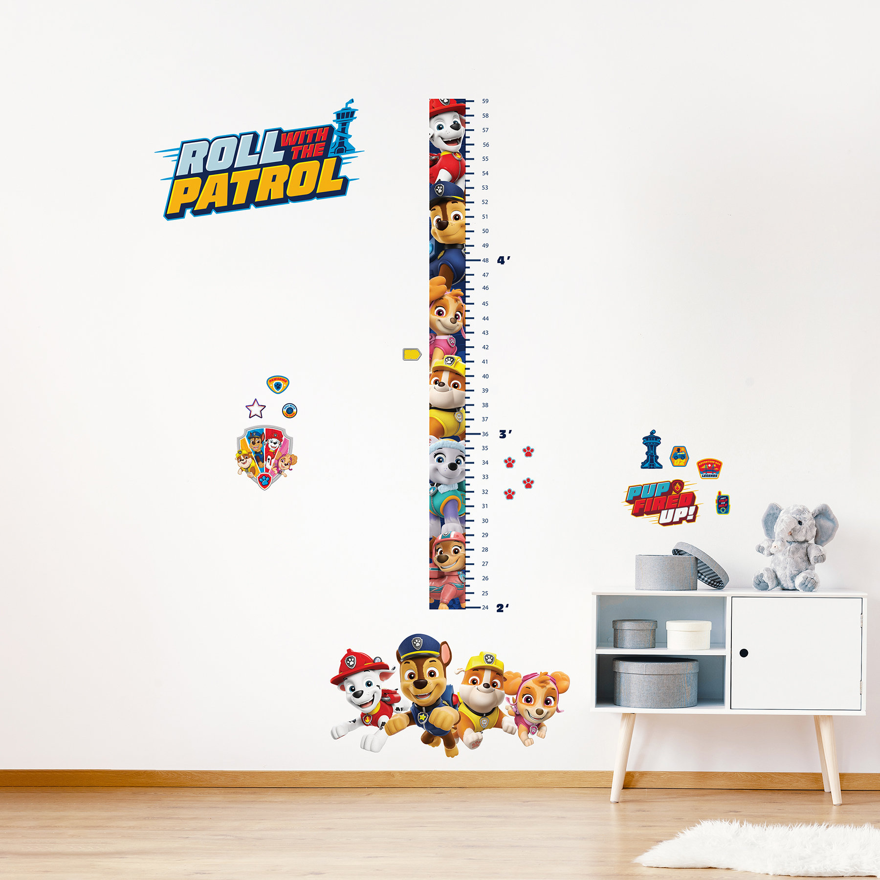 Room Mates Paw Patrol Friends Growth Chart Wayfair