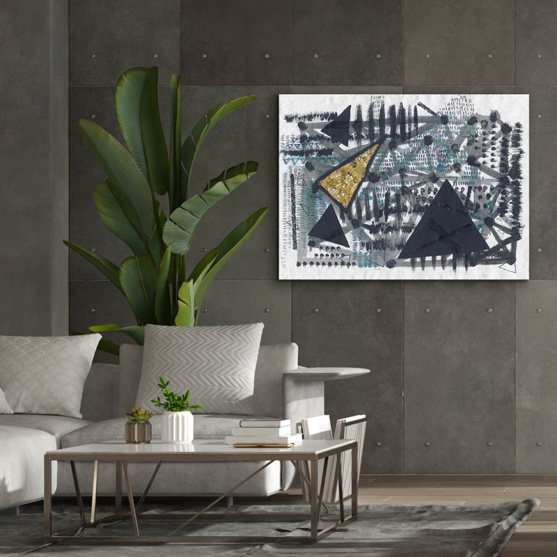  'Golden Triangle' by Lori Arbel Canvas Wall Art, 54" x 40"