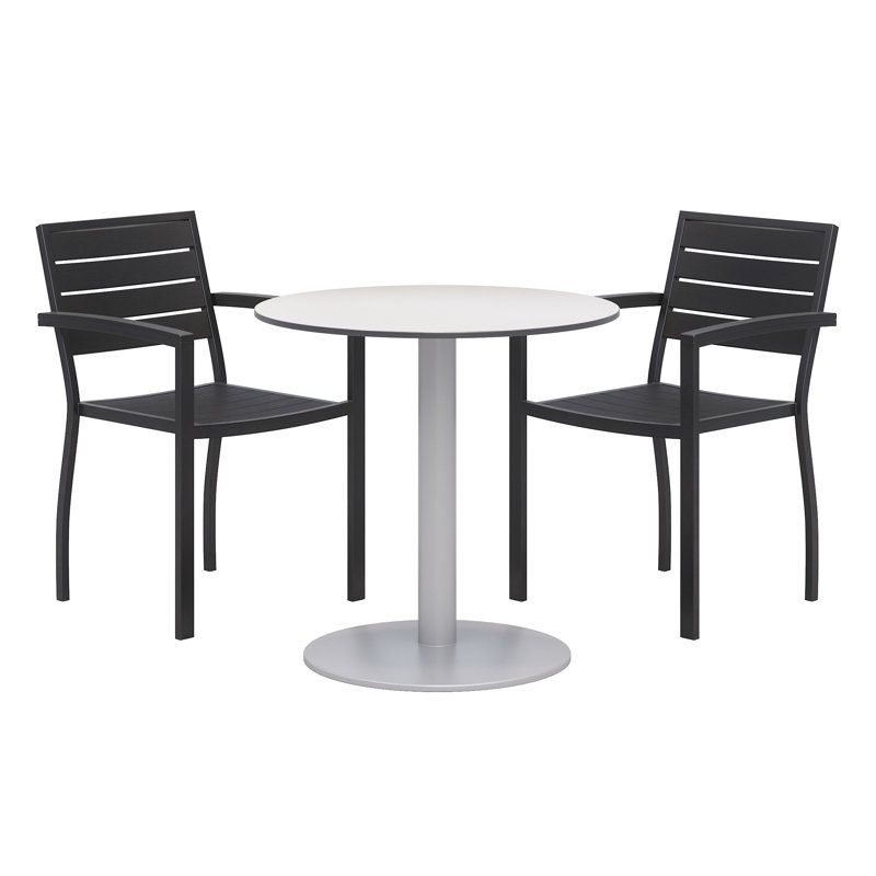 Table de pause en plastique / acrylique L 36 po Eveleen, 3, Noir