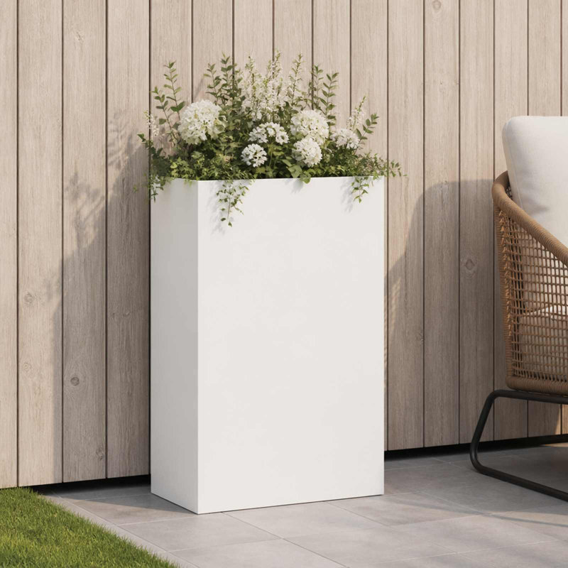 Planter, 75cm H x 50cm W x 20cm D, White, 1