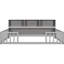Lit double à plancher double avec rangement latéral - gris, bibliothèque et garde-corps de qualité pour chambre à coucher confortable et sécuritaire-1837763959-1837763957