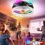 13 petits ventilateurs de plafond encastrés modernes avec lumières et télécommande-1071145021