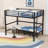 Metal Bunk Bed With Guardrails-626206294