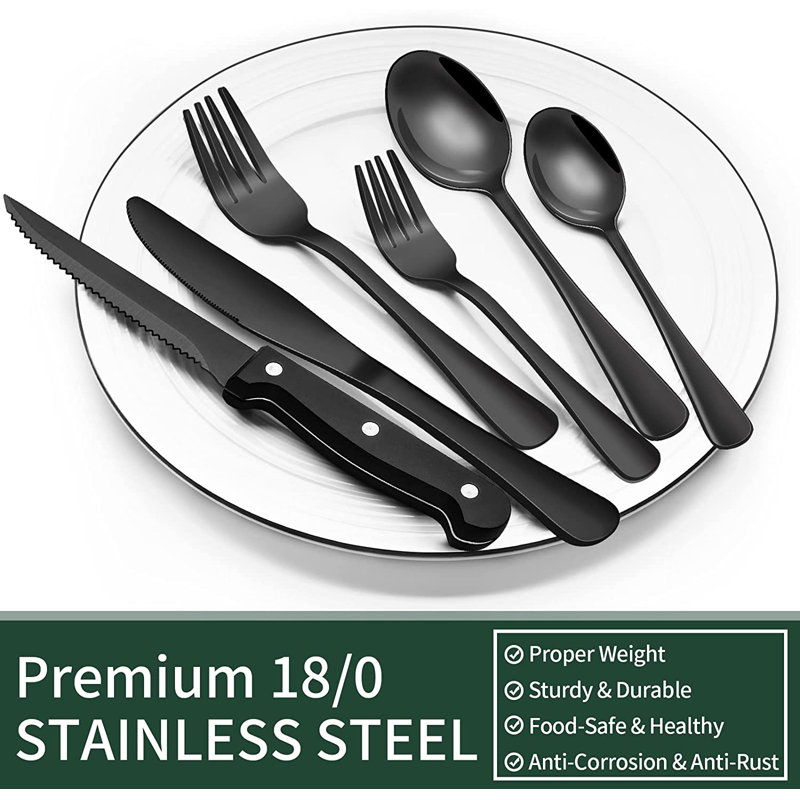 Latitude Run® Katylynn Stainless Steel Flatware Set - Service for 12