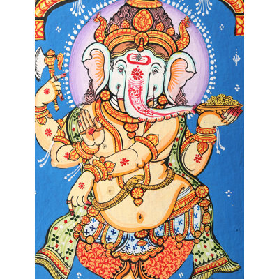 " Dancing Ganesha " Painting Print
