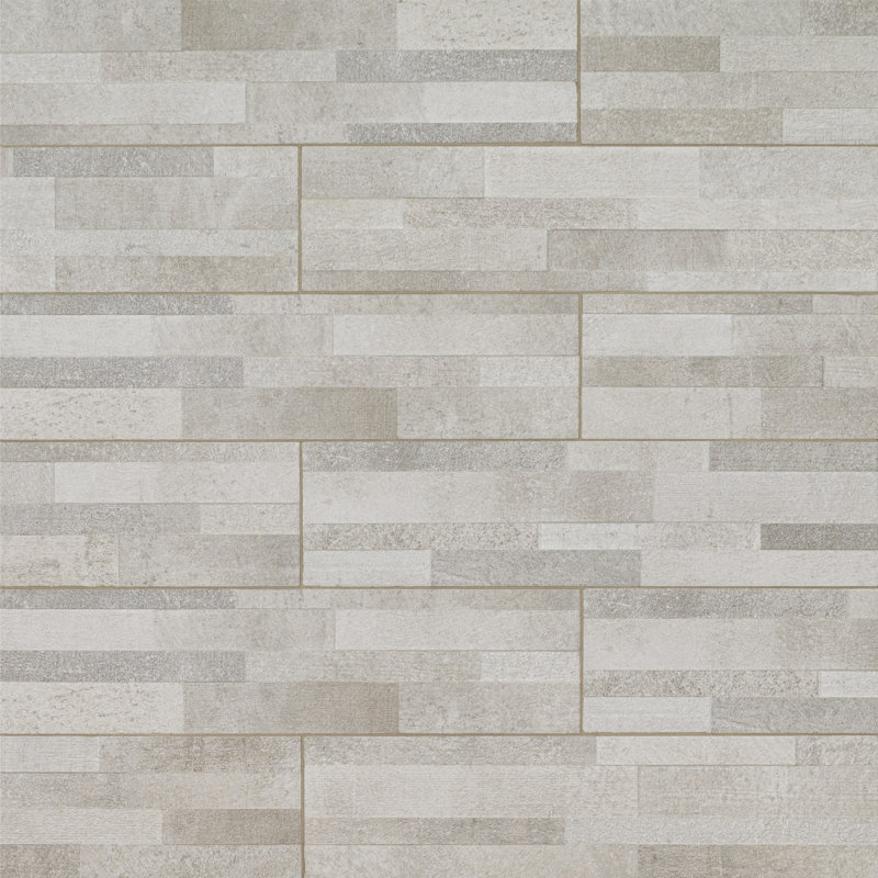 Leore 6 in. x 24 in. Matte Porcelain Ledger Panel Wall Tile, Bermuda Grisa