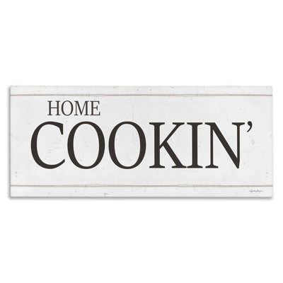 Home Cookin' Phrase Canvas Wall Art by Susie Boyer