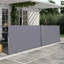 Auvent rétractable pour balcon 276 "x 71" gris, 276 ", imperméable à l'eau