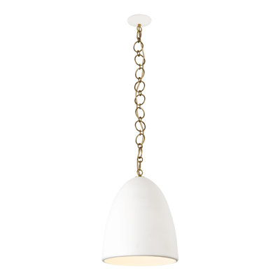 Atmore 14-in Antique White Pendant