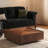 coffee table, square walnut wood design