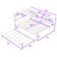 Lit plateforme en bois avec lit gigogne et tablettes-759426126-759426112