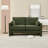 58.66" Small Modern Loveseat Sofa in Mid-Century Chenille Fabric with Back Cushions-1959370925