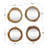 Dewey Solid Wood Circle Wall Mirror