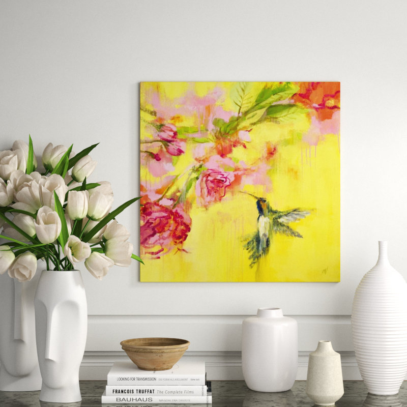 Hummingbird I Painting by Paul Ngo, Glass Coat, 24" H x 24" W x 1.5" D