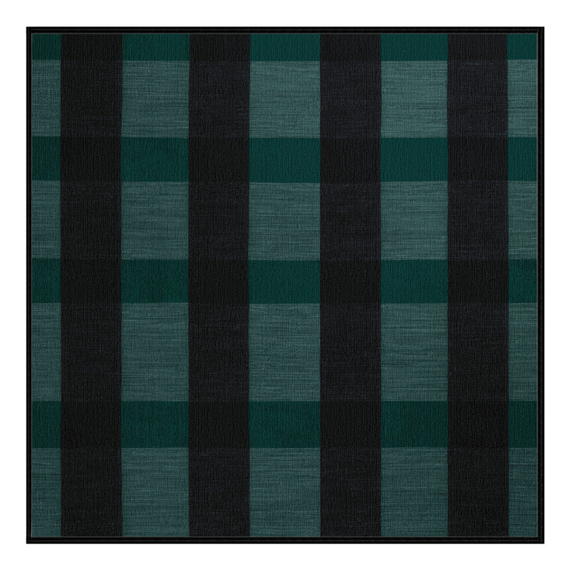 Tapis damier noir lavable à la machine
