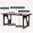 Walnut solid wood dining table set-110153507