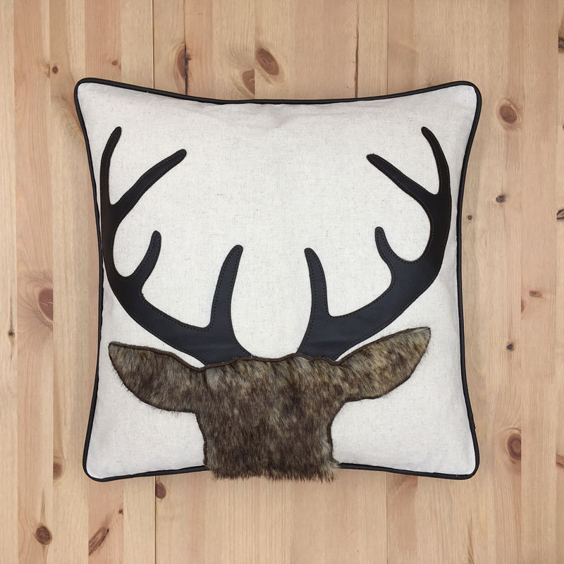 Oswaldo Cotton Blend Throw Pillow, 18" x 18"